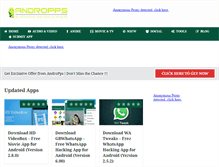 Tablet Screenshot of andropps.com